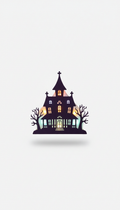 LED haunted house window silhouette decor
